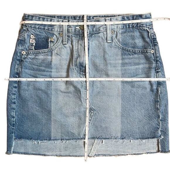 AG  Adriano Goldschmied Jeans Denim Skirt 27 (399) - Picture 14 of 16